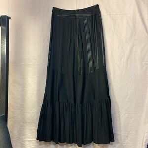 Christian Lacroix Bazar maxi suit ruffle skirt